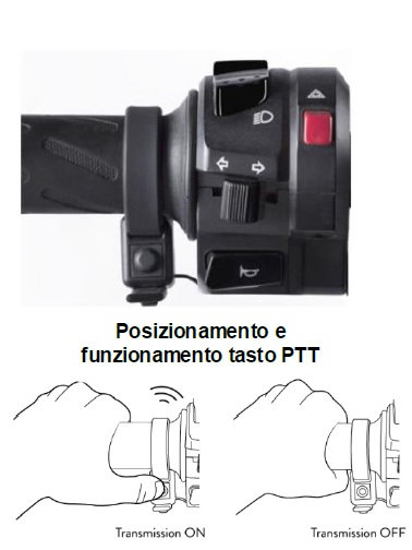PULSANTE P.T.T. MOTOCICLARE
